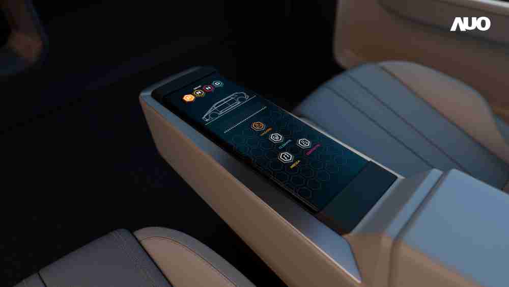 冰球突破以人性化设计打造多变形态中控显示(Morphing Center Control)，，不使用时仅平面显示信息，，，进行操作时，，显示器则会动态隆起，，，转变成3D实体按钮，，，并有触觉回馈，，展示人机互动新体验